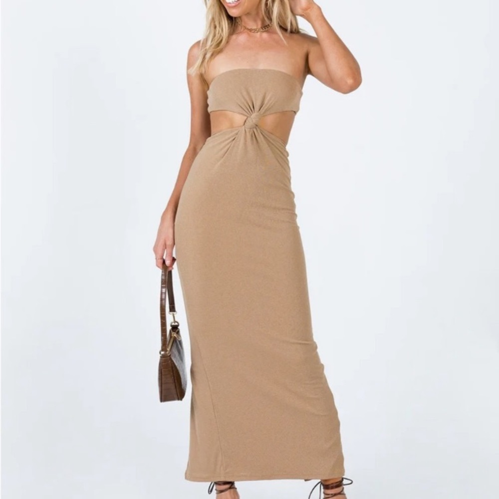 Princess Polly Knot Front Cutout Maxi Dress